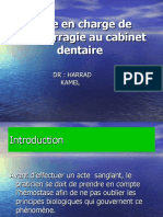 Prise en Charge de Lhémoragie Au Cabinét Dentaire