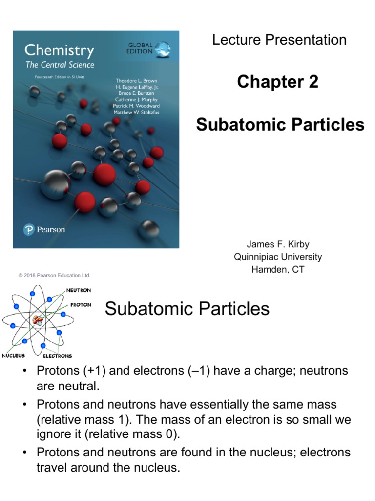 Subatomic Particles: Lecture Presentation | PDF | Atoms | Ion