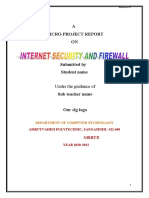 Internet Security and Firewall Report