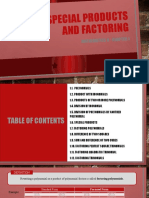 Special Products and Factoring: Mathematics 8 - Chapter 1