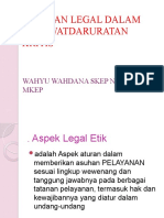 Etik Dan Legal Dalam Kegawatdaruratan Kritis: Wahyu Wahdana Skep Ns SH MM Mkep