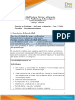 Guia de Actividades y Rúbrica de Evaluación - Fase 2 Ciclo Contable – Conceptos Contables