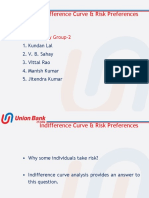 Indifference Curve & Risk Preferences: Presented by Group-2
