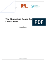 The Shameless Dance Cannot Last Forever