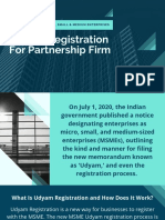 Udyam Registration For Partnership Firm
