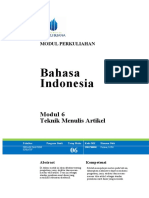 Modul 6 Teknik Menulis Artikel