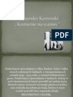 Aleksander Kamiński Lektura Kamienie Na Szaniec