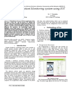 An Effective Patient Monitoring System Using IOT: Methodology of Use