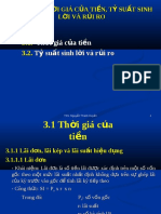 Bài Giảng Chương 3 - Thời Giá Của Tiền, Tỷ Suất Sinh Lời Và Rủi Ro - ThS. Nguyễn Thanh Huyền - 954744