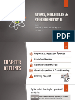 SK0014 Lecture 2 ATOMS, MOLECULES STOCHIOMETRY II