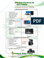 Especificaciones Tecnicas