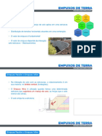 Definição e tipos de empuxo em estruturas de contenção