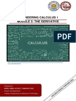 Engineering Calculus 1 Module 3: The Derivative: Math 11/L