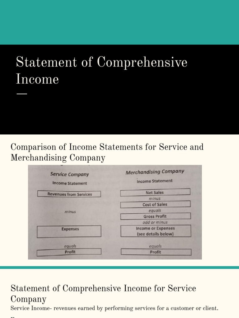 Statement of Comprehensive Income 1 | PDF | Net Income | Expense