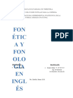 Informe Fonética y Fonología en Inglés