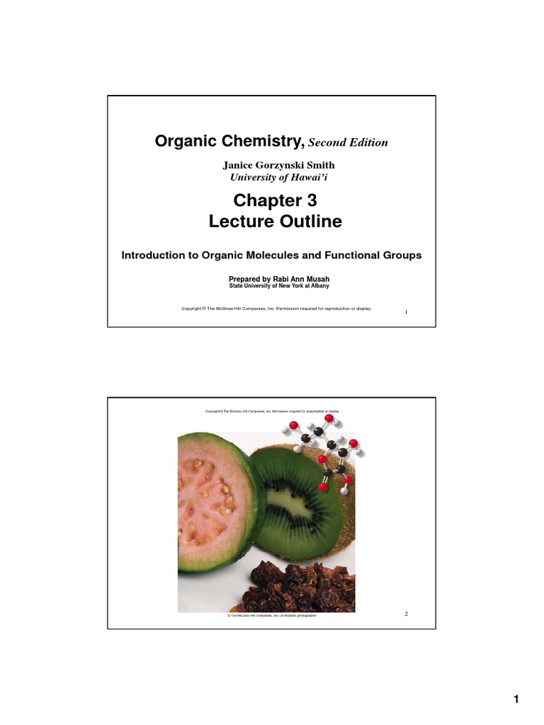 Organic Chemistry, Second Edition Janice Gorzynski Smith, ch3 PDF Intermolecular Force