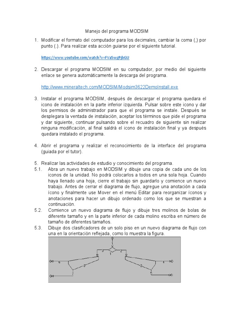 Guía Completa de Uso de MODSIM | PDF | Informática | Ciencias de la ...