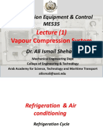 Lecture 1-Vapour Compression System-ME535