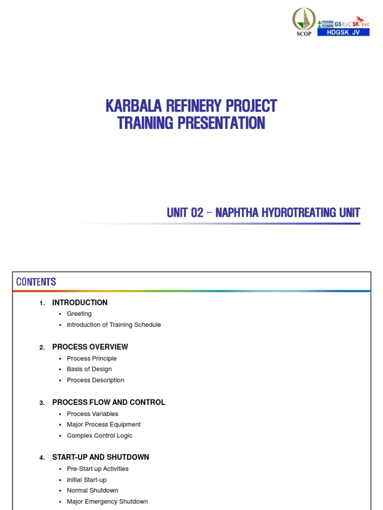 Naphtha Hydrotreating Unit Overview | PDF | Chemical Process ...