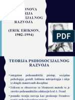 Eriksonova Teorija Psihosocijalnog Razvoja