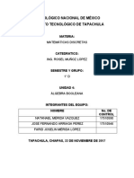 Álgebra Booleana y Circuitos Lógicos