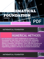 2 Topic 1 Review of The Mathematical Foundation