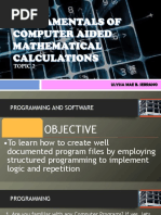 3 Topic 2 Fundamentals of Computer Aided Mathematical Calculations