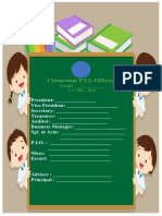 Classroom Officers SAMPLE FORMAT