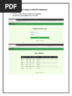 SQL Injection Attack On SELECT Statement.