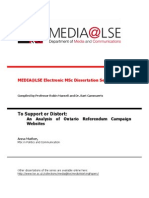 To Support or Distort:: Media@Lse Electronic MSC Dissertation Series