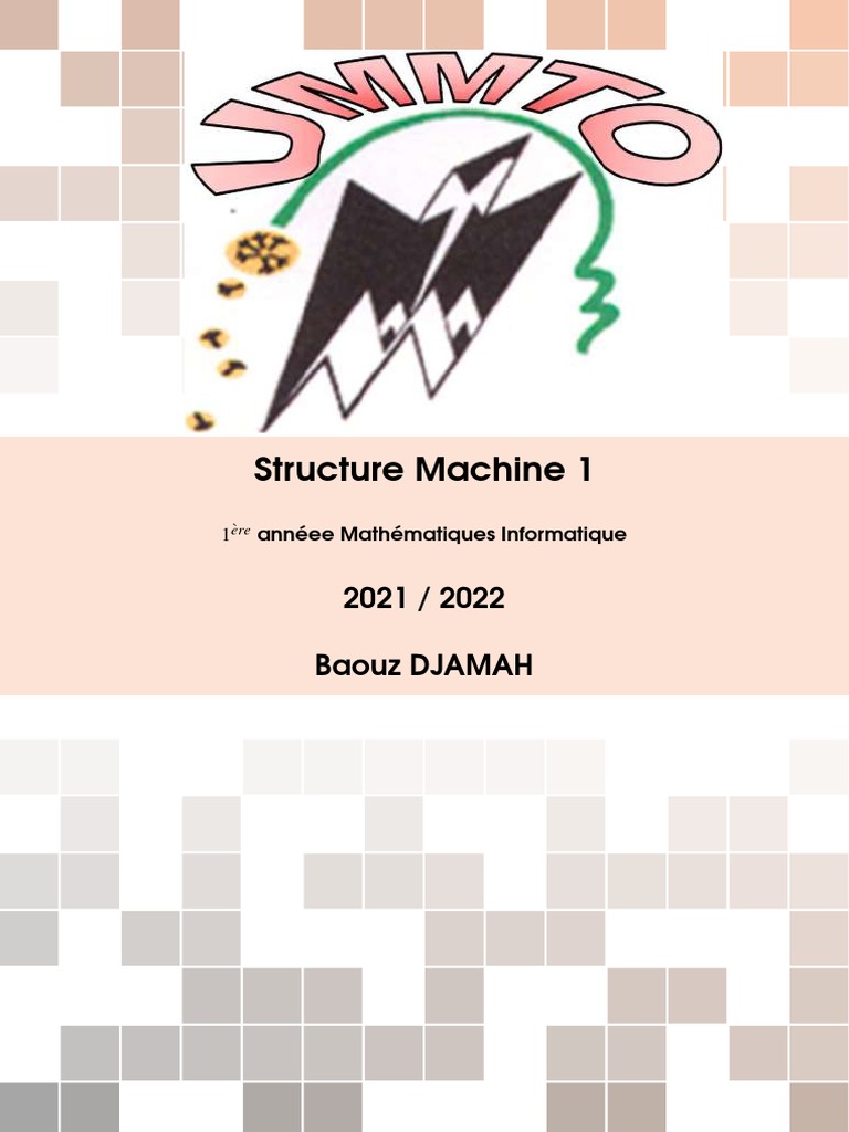 Exercices corrigés Structure Machine 1 | PDF | Architecture ...