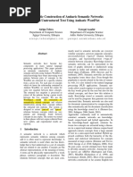 Automatic Construction of Amharic Semantic Networks From Unstructured Text Using Amharic Wordnet