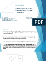 Mini Project: Automatic Street Light Fault Detection Monitoring System Using Iot