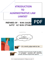 LAW507 - INTRODUCTION TO ADMINISTRATIVE LAW (Students) - 1