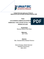 ACUERDOS COMERCIALES REPÚBLICA y HAITI 2015-2020