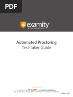 Automated Proctoring: Test-Taker Guide