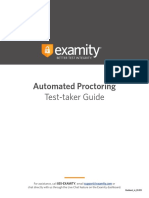 Automated Proctoring: Test-Taker Guide