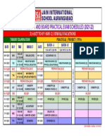 Class XII PRELIM - 1 Practicals Dates-Sheet 25-10-2021