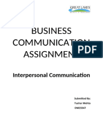 Business Communication Assignment