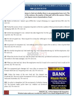 Ibps Clerk Prelims Practice PDF - English Language - 500 Questions