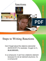 Steps to Writing Chemical Reactions