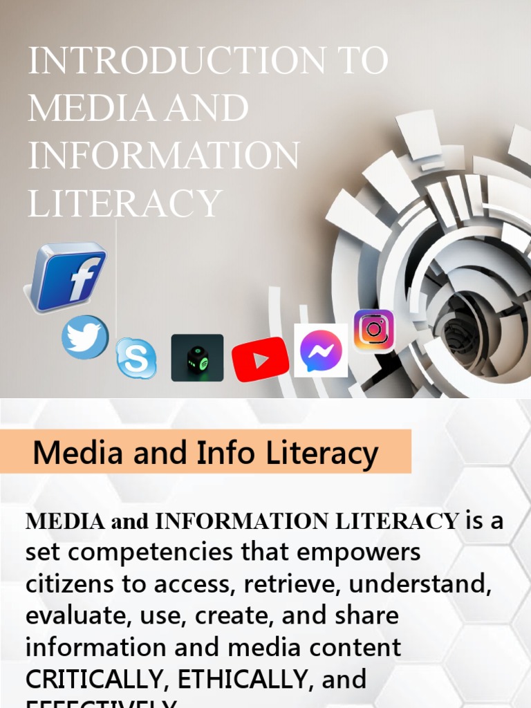 Media and Information Literacy Guide | PDF | Mass Media | Information