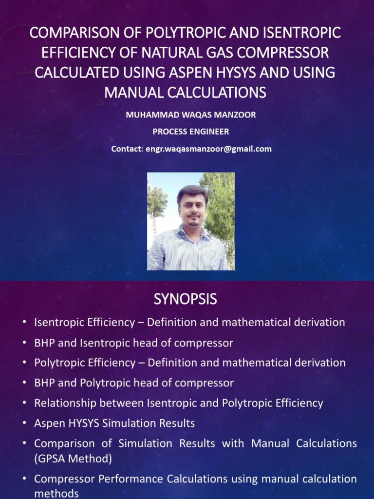 Compressor Efficiency Analysis: Isentropic vs Polytropic | PDF ...