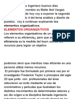 Diseño de puestos de trabajo y elementos organizativos