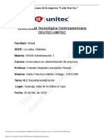 Tarea 6.1 Departamentalizacion