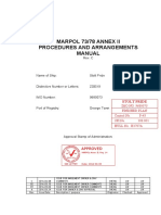 SPRID - 103.22 - Ops Manual - MARPOL 73 78 Annex II Procedures and Arrangement Manual