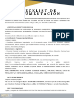 Checklist documentación esencial