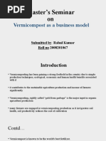 Master's Seminar On: Vermicompost As A Business Model