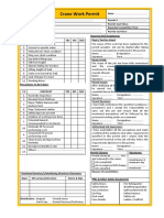 Crane Work Permit: Permit Receiver & Contractor's Rep. Permit Issuer