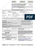 Order For Tax Forms Outlet Program (TFOP)